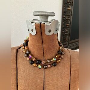 Vintage Vendome Copper Brown Necklace